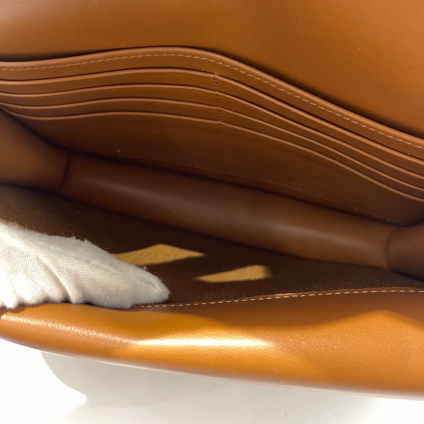 Celine - Triomphe Wallet on Chain - Triomphe canvas and calfskin leather - Brown - (mini)