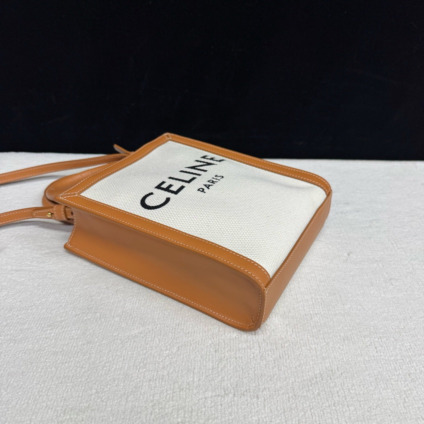 Celine - Vertical Cabas - Cloth - Beige - (mini)