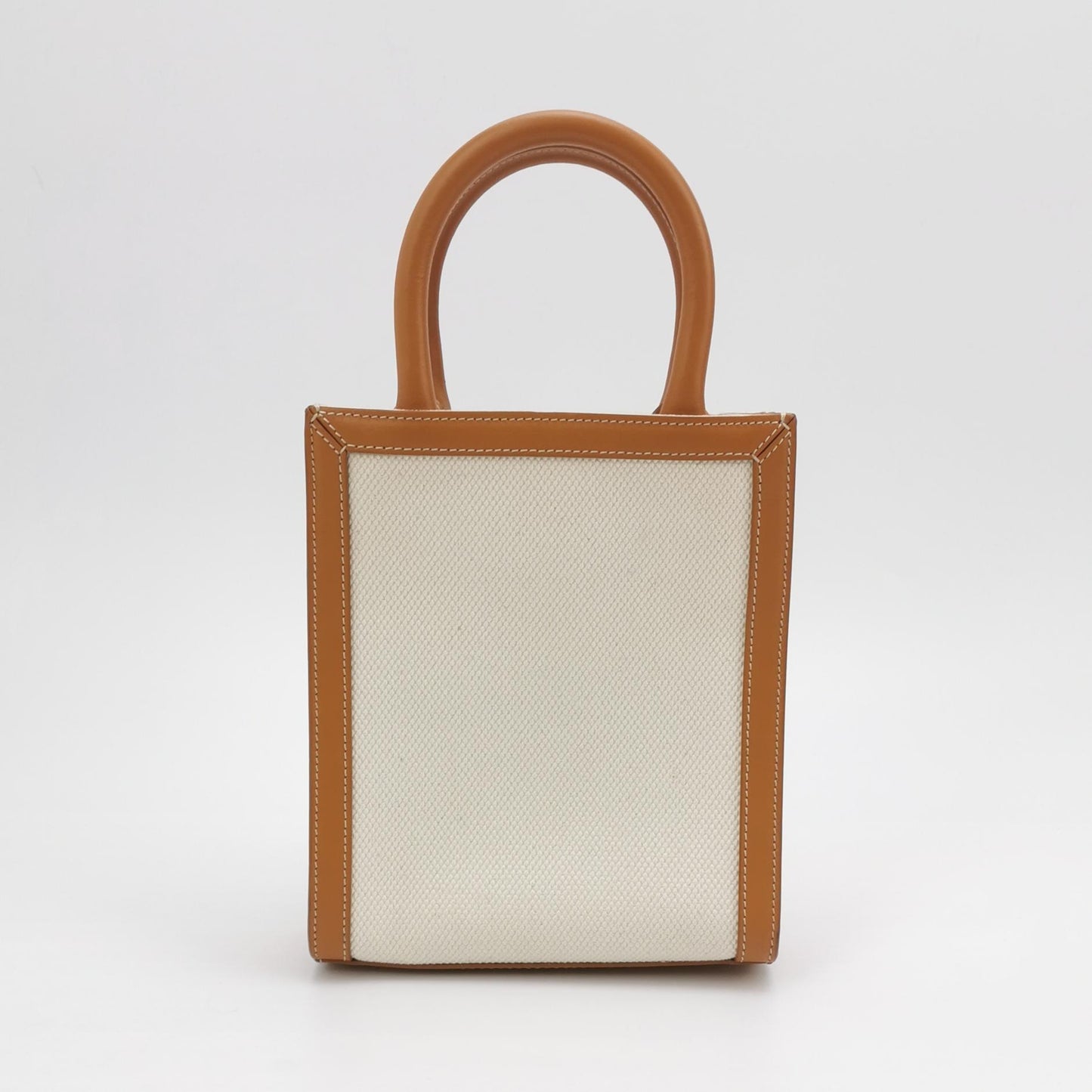Celine - Vertical Cabas - Cloth - Beige - (mini)