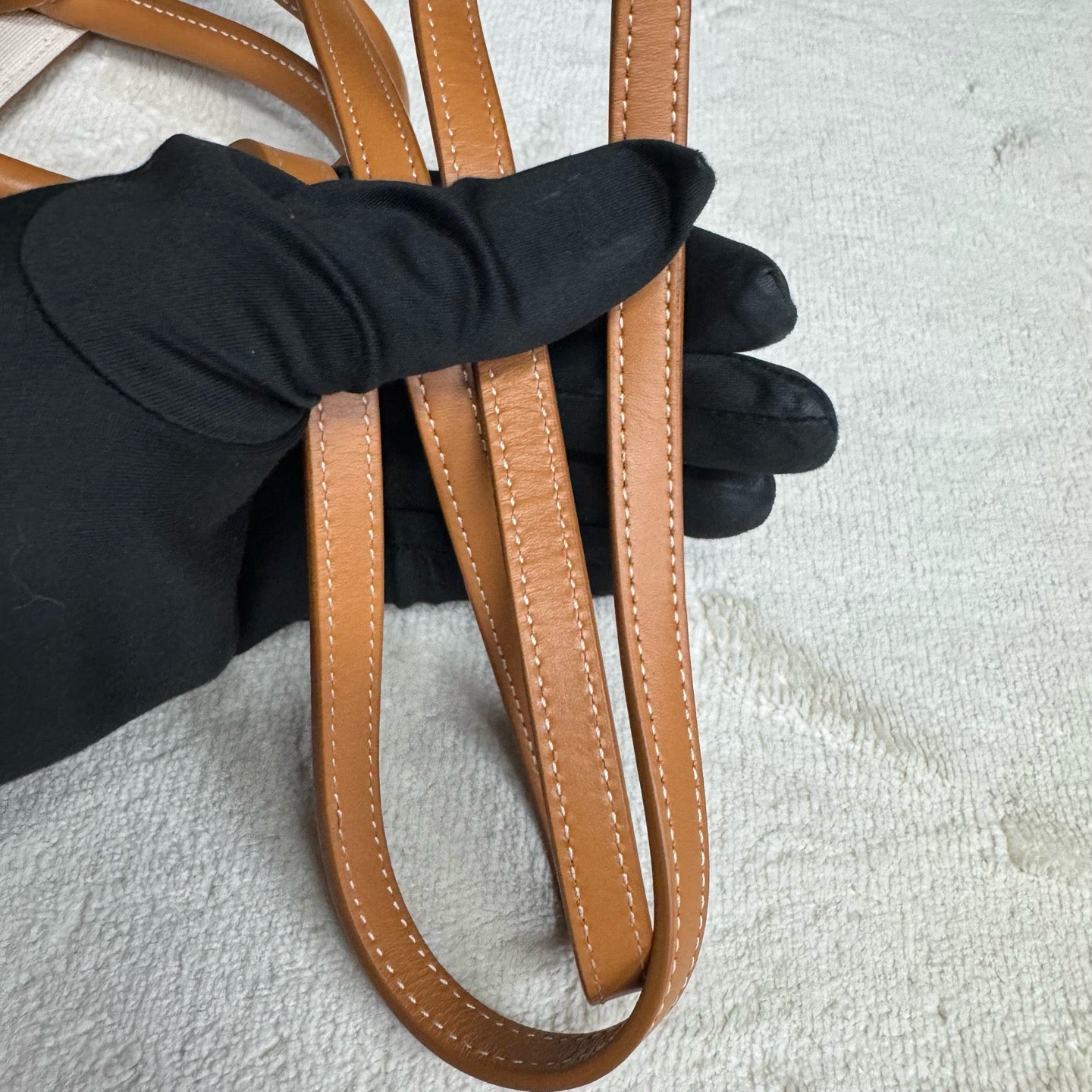 Celine - Vertical Cabas - Cloth - Beige - (mini)