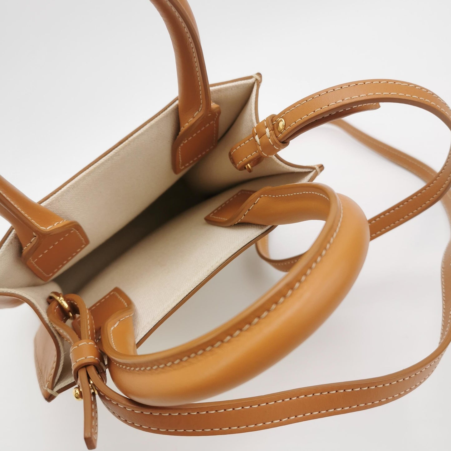 Celine - Vertical Cabas - Cloth - Beige - (mini)