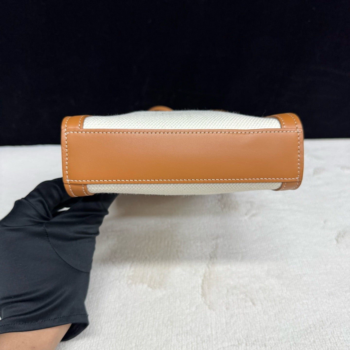 Celine - Vertical Cabas - Cloth - Beige - (mini)
