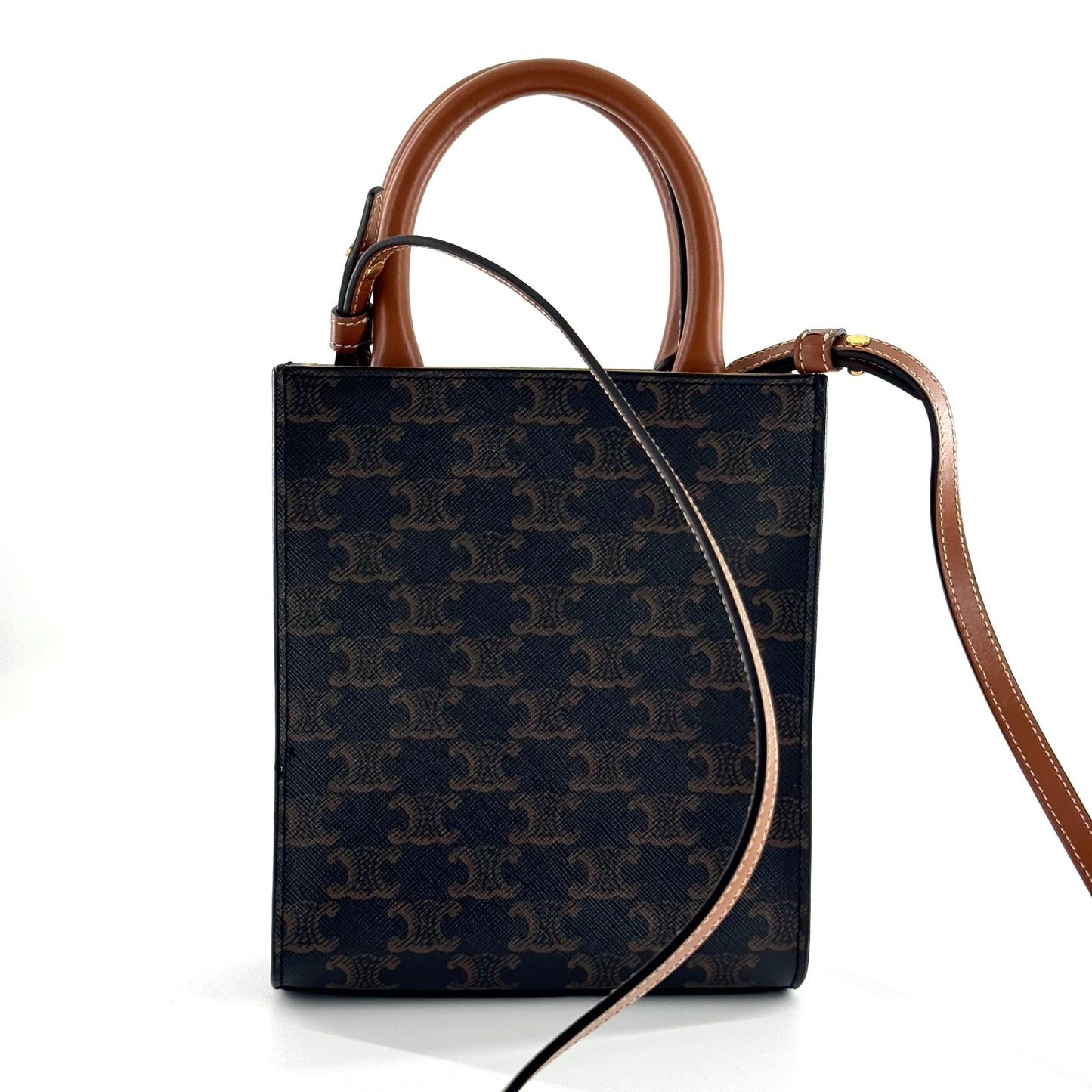 Celine - Vertical Cabas - Cloth - Brown - (mini)