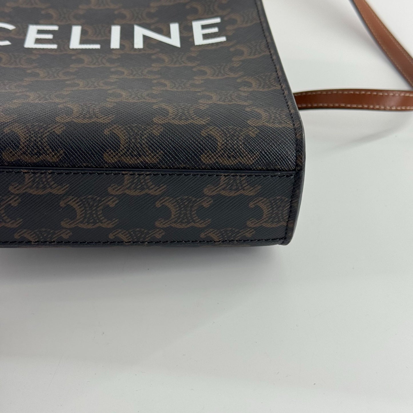 Celine - Vertical Cabas - Cloth - Brown - (mini)