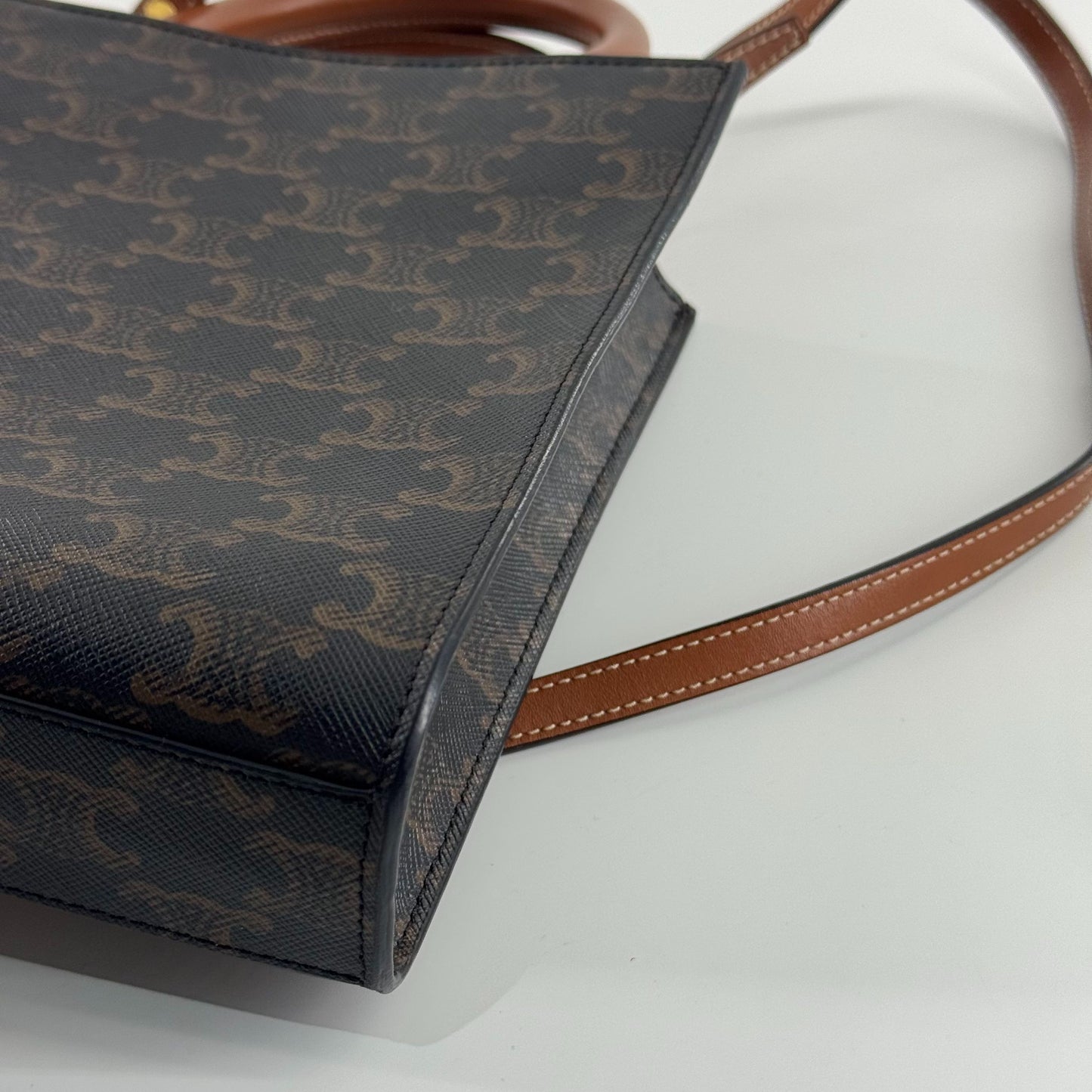 Celine - Vertical Cabas - Cloth - Brown - (mini)
