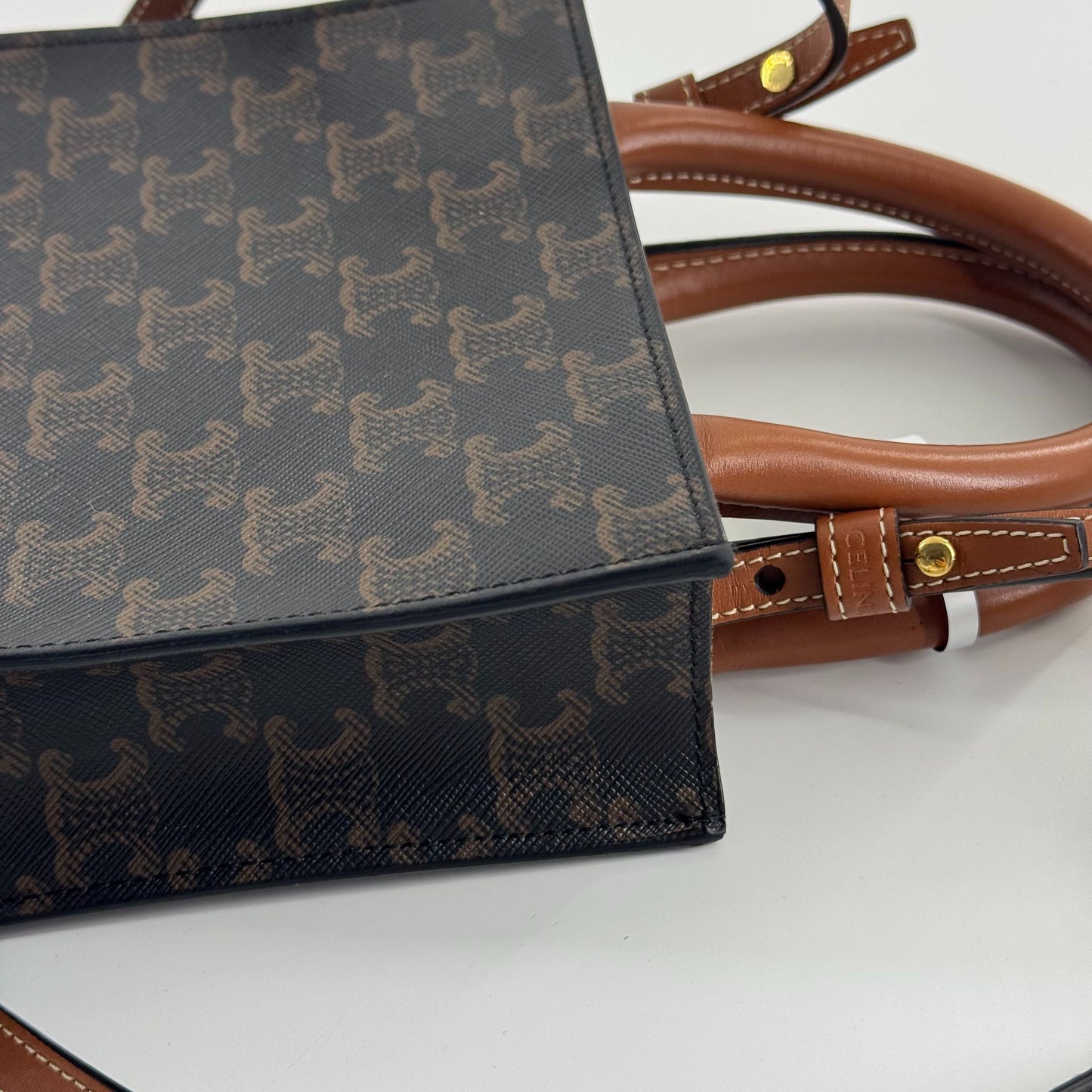 Celine - Vertical Cabas - Cloth - Brown - (mini)