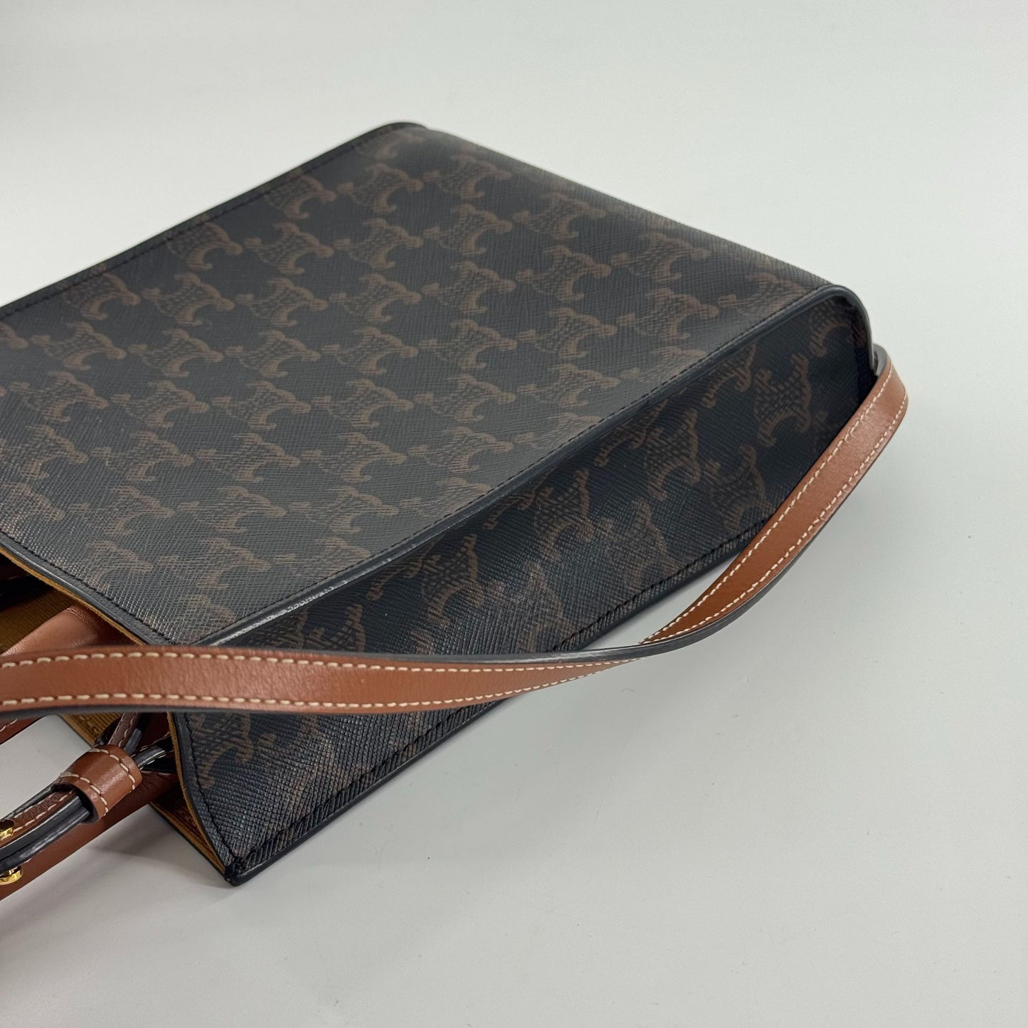 Celine - Vertical Cabas - Cloth - Brown - (mini)