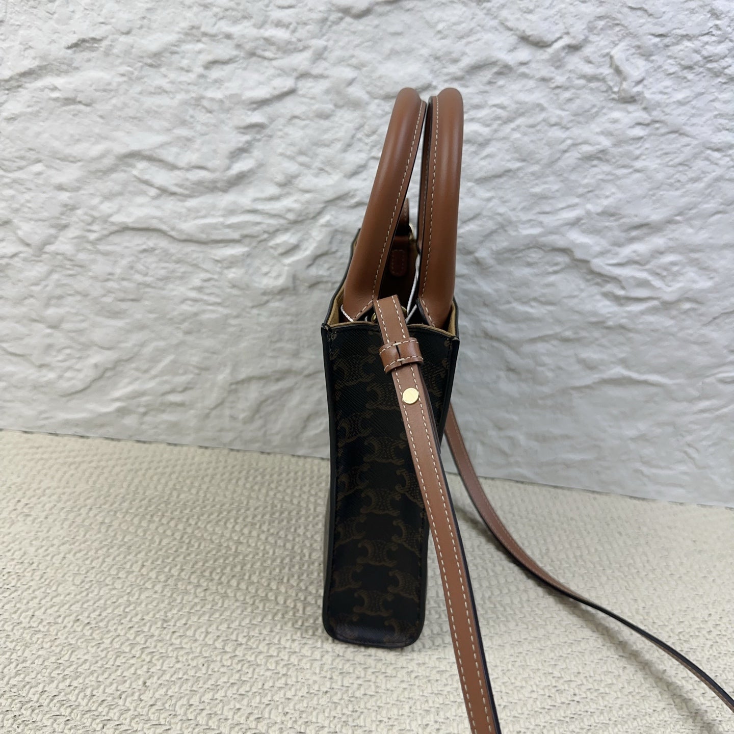 Celine - Vertical Cabas - Leather - Brown - (mini)