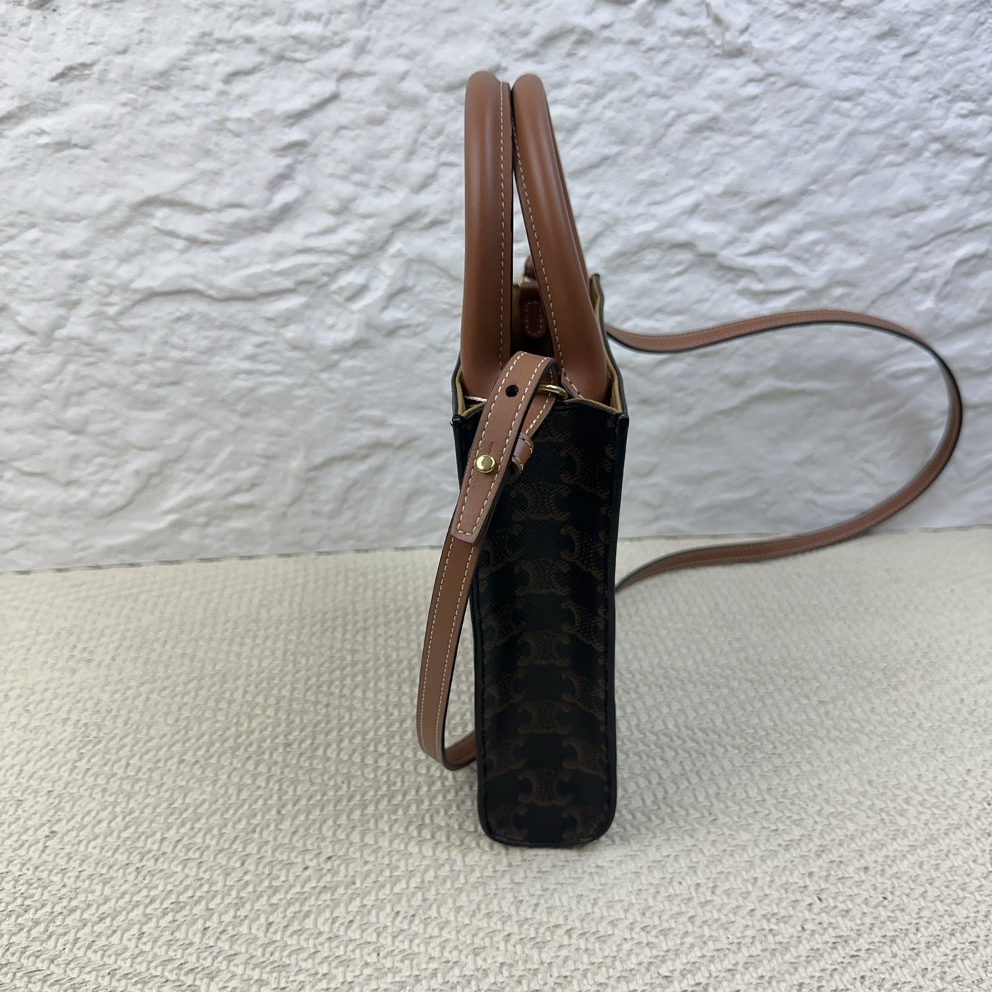 Celine - Vertical Cabas - Leather - Brown - (mini)