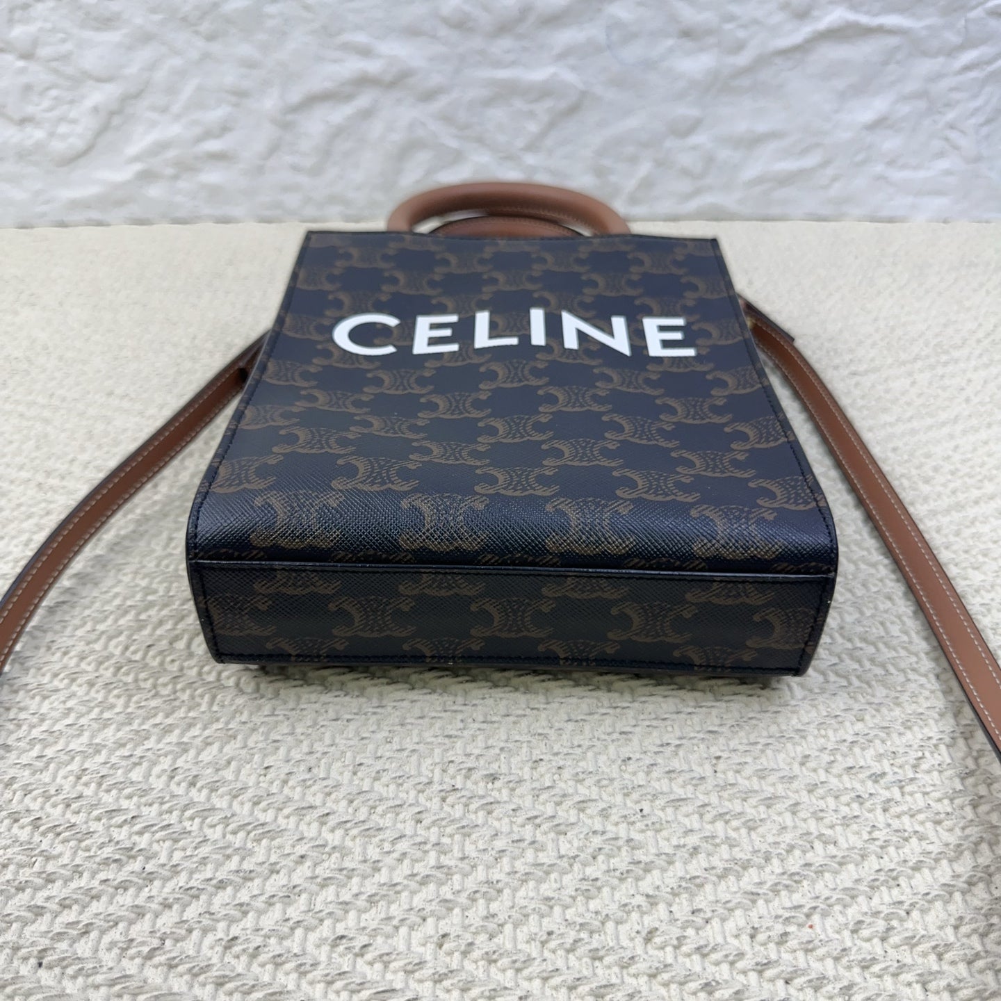 Celine - Vertical Cabas - Leather - Brown - (mini)