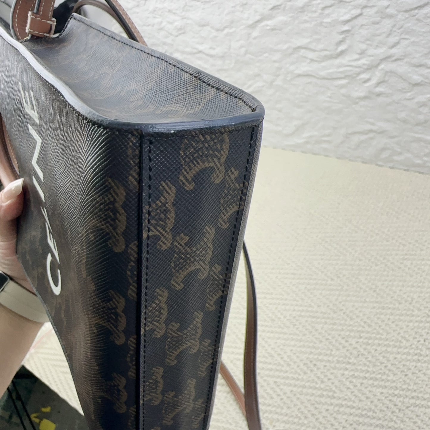 Celine - Vertical Cabas - Leather - Brown - (mini)