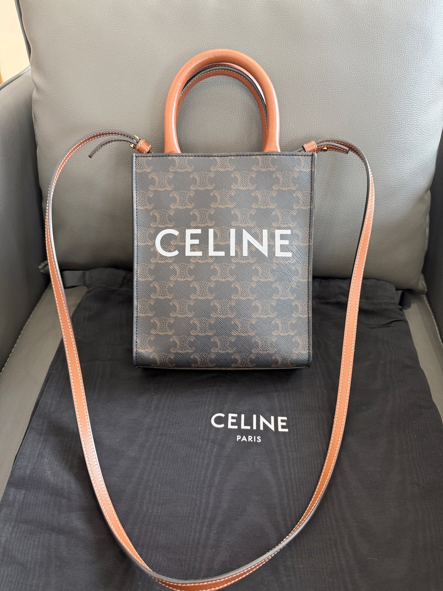Celine - Vertical Cabas Mini - Synthetic - Multicolour - (mini)