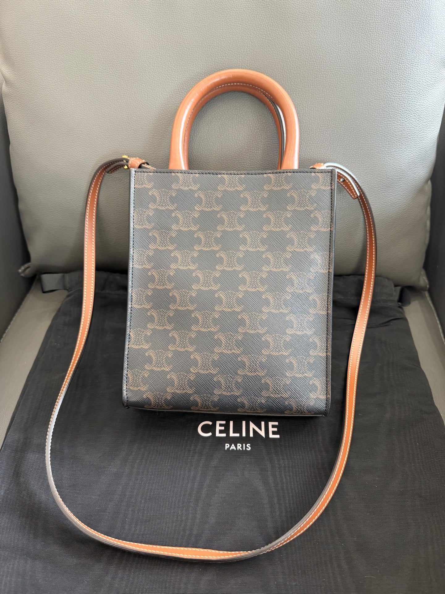 Celine - Vertical Cabas Mini - Synthetic - Multicolour - (mini)