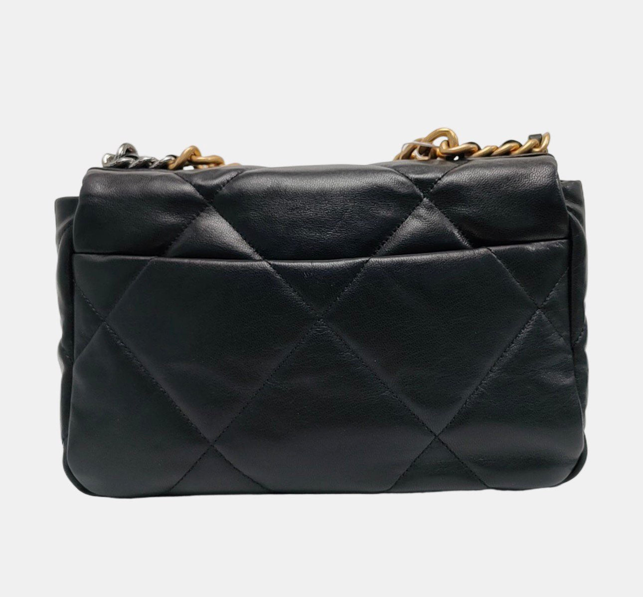 Chanel - 19 Bag - Lambskin leather - Black - (large)