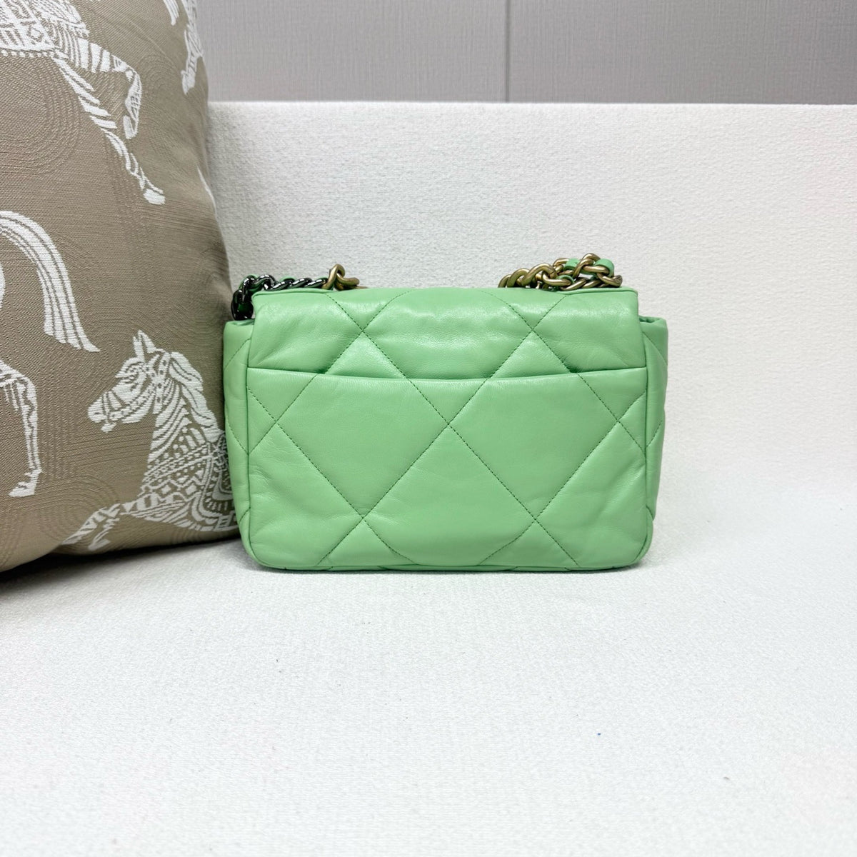 Chanel - 19 Bag - Leather - Green - (Small)