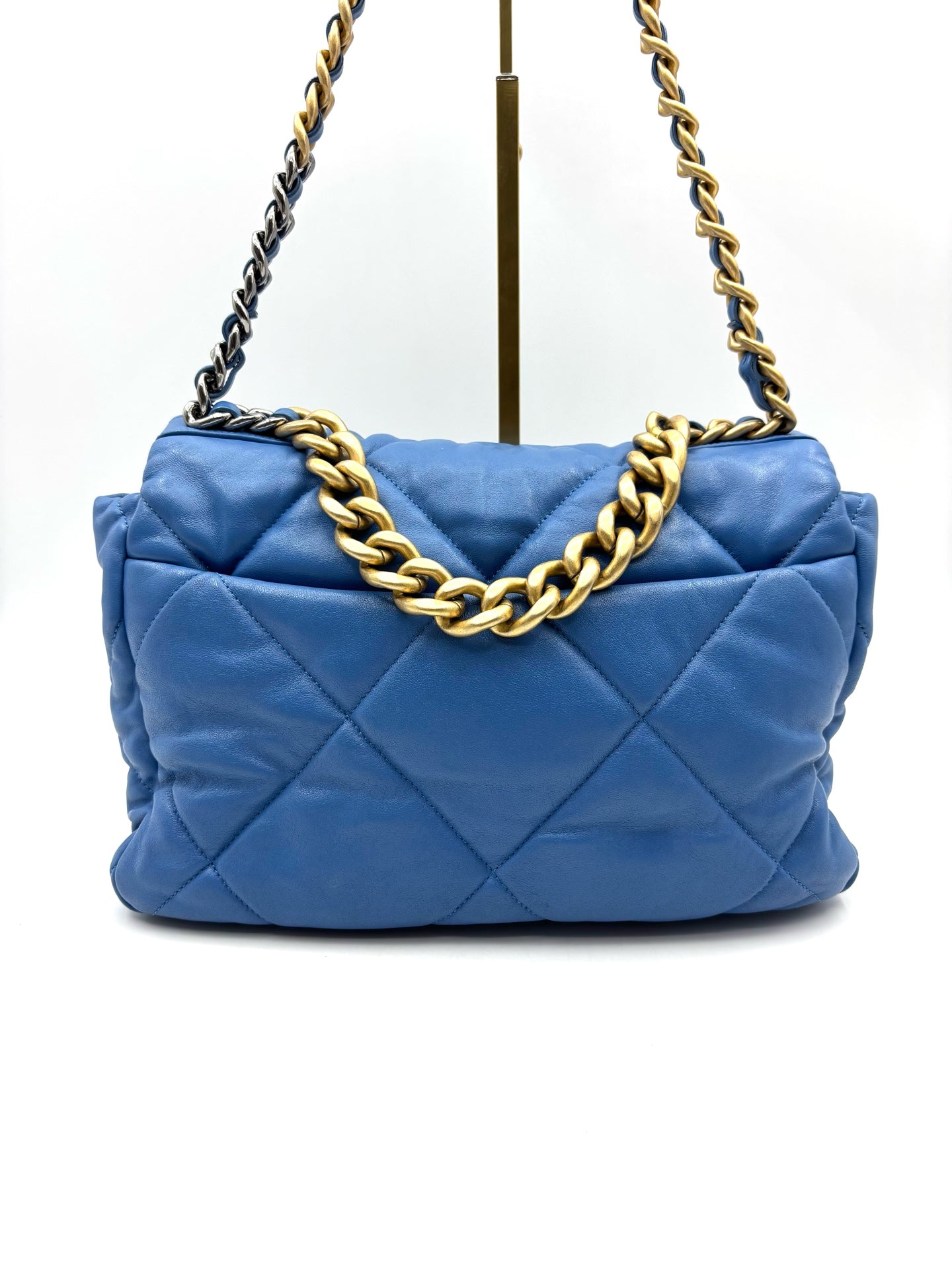 Chanel - 19Bag - Leather - Blue - (medium)