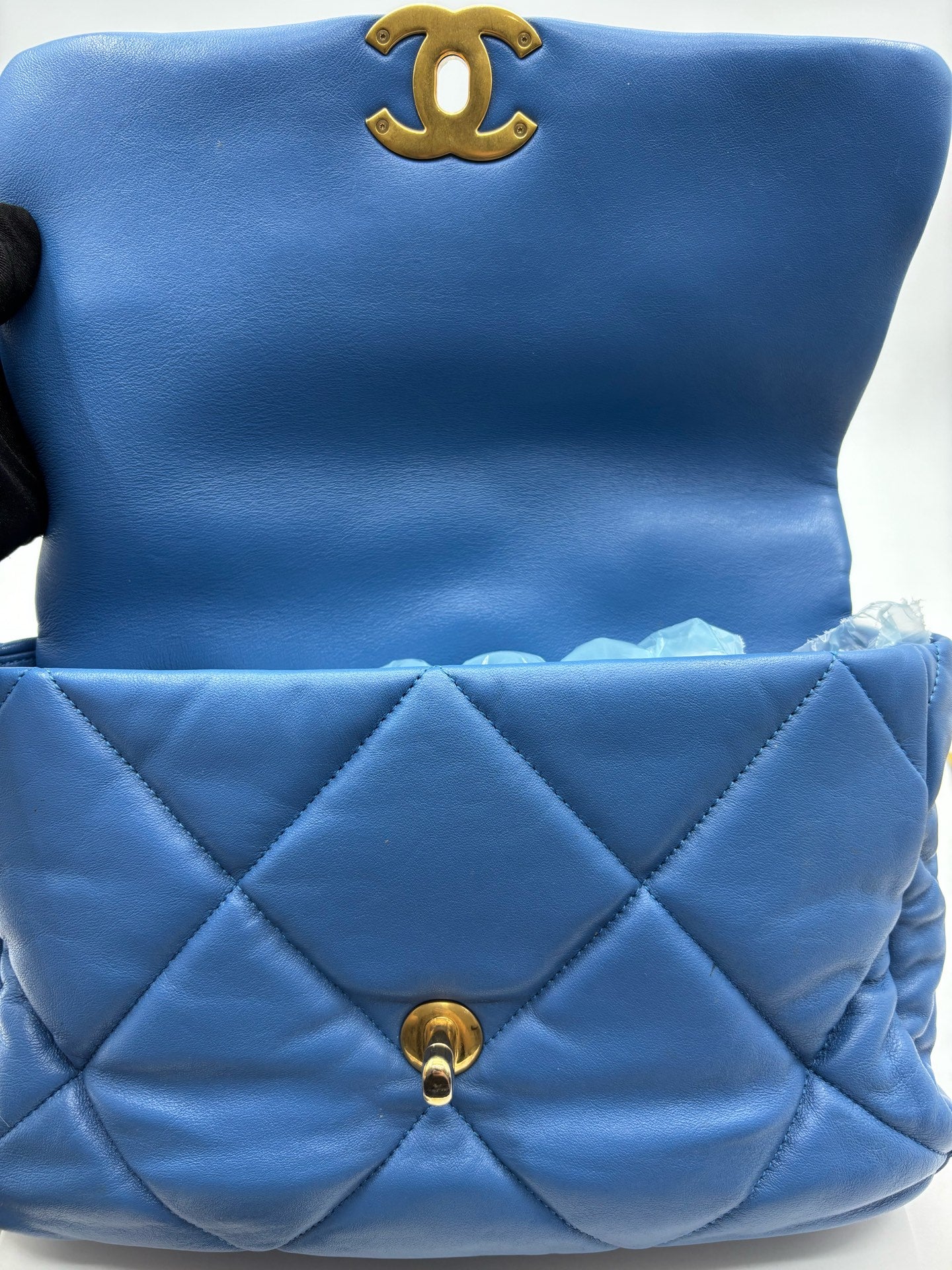 Chanel - 19Bag - Leather - Blue - (medium)