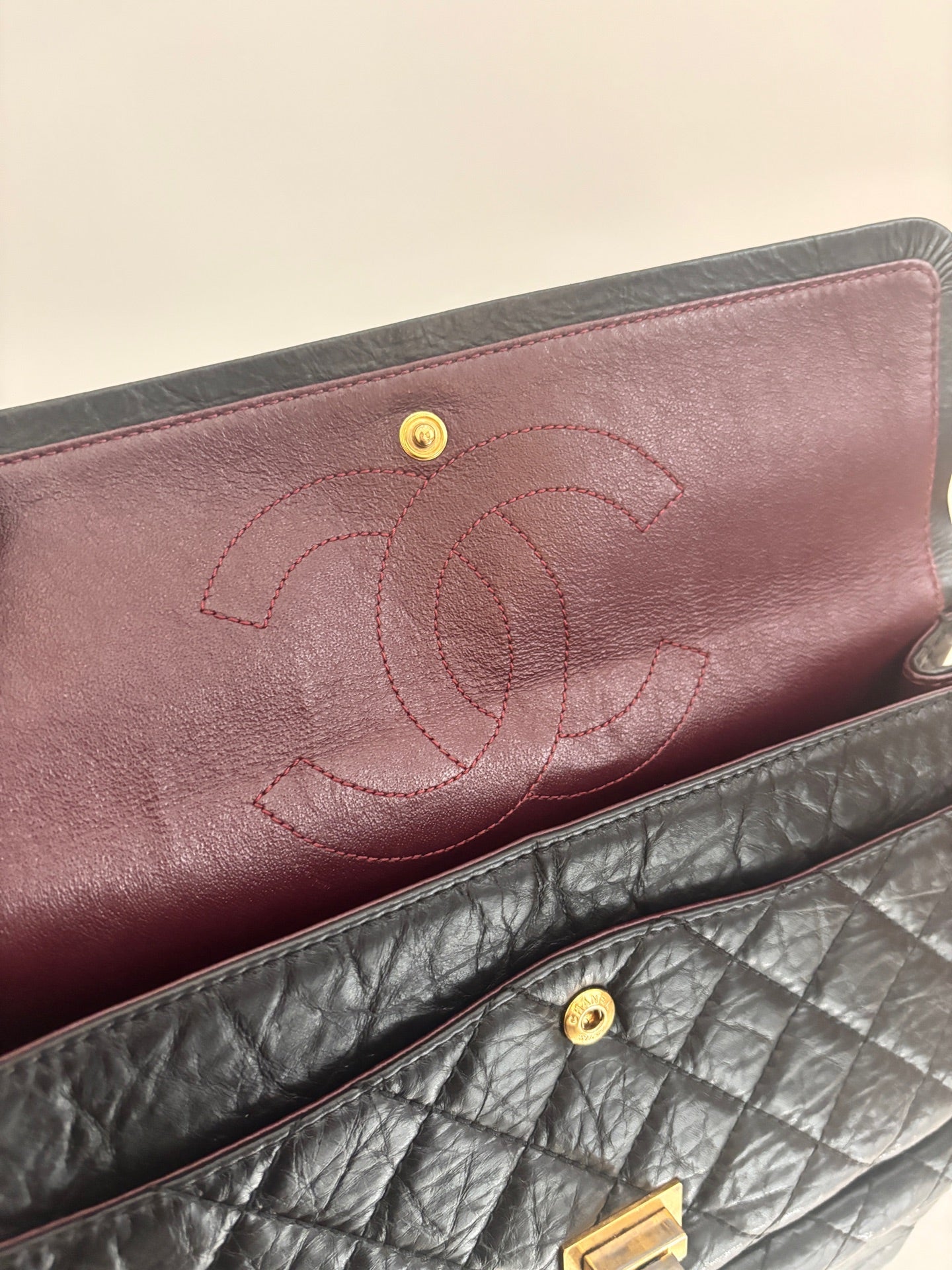 Chanel - 2.55 - Leather - Black