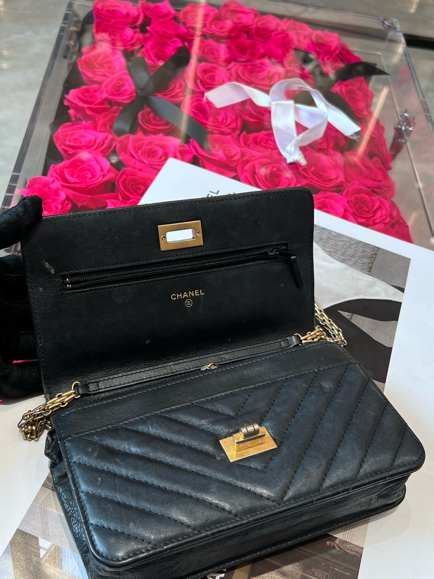 Chanel - 2.55 - Leather - Black