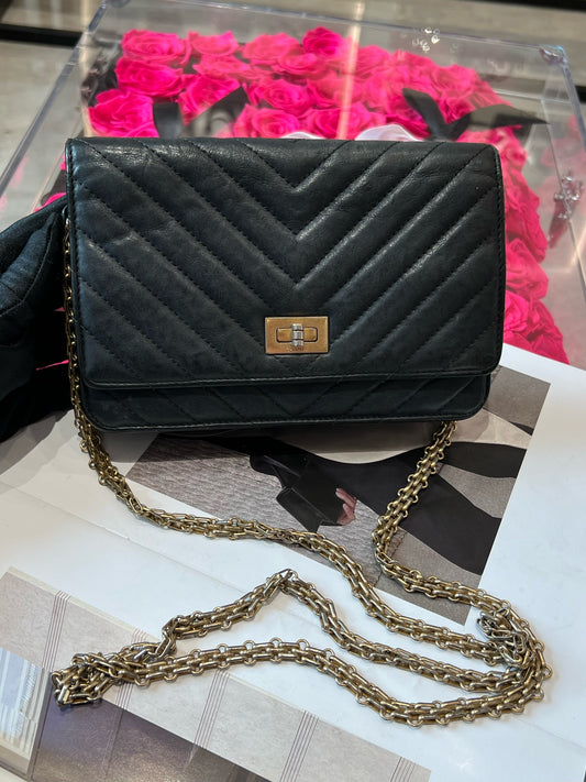 Chanel - 2.55 - Leather - Black