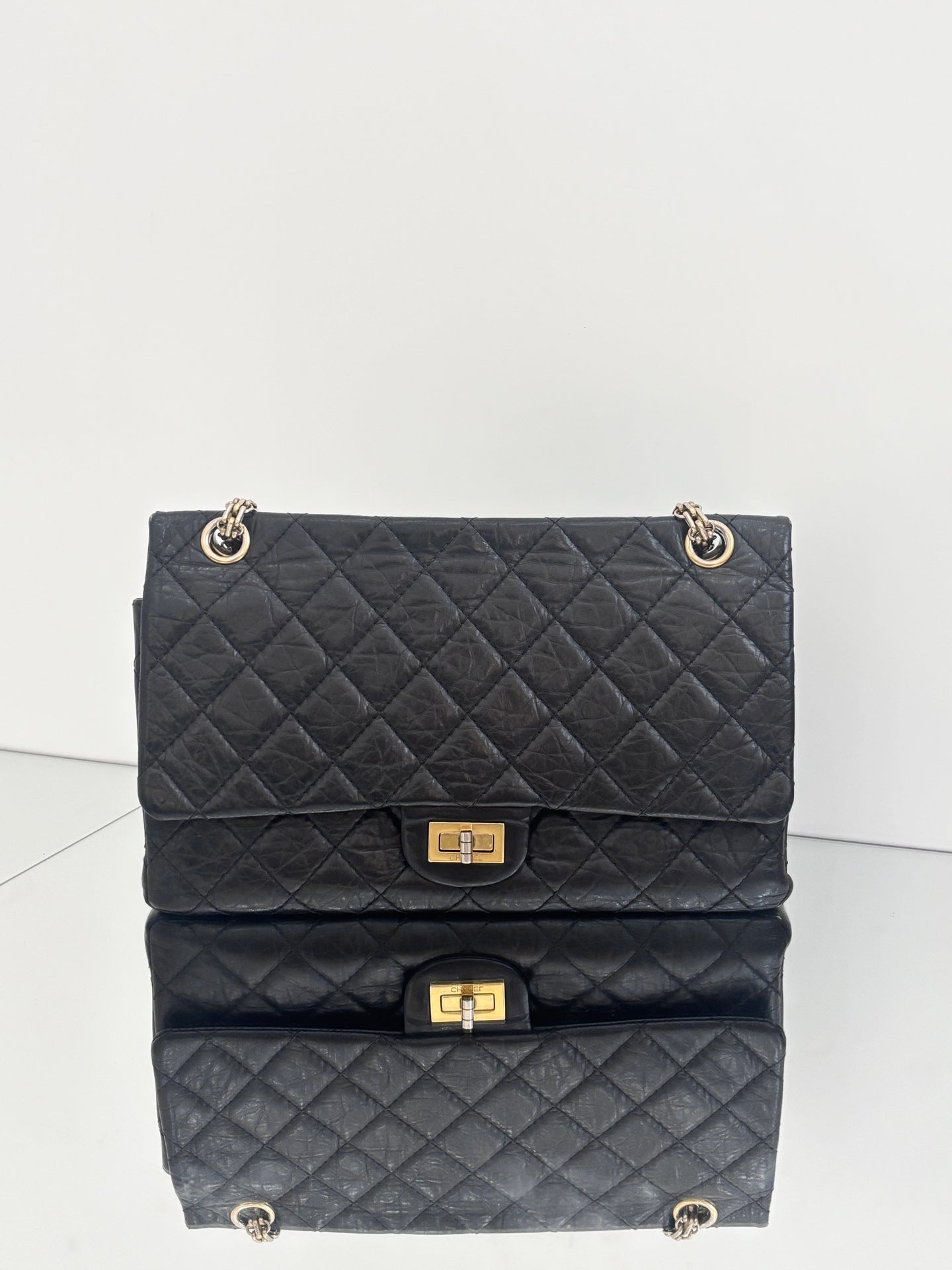 Chanel - 2.55 - Leather - Black