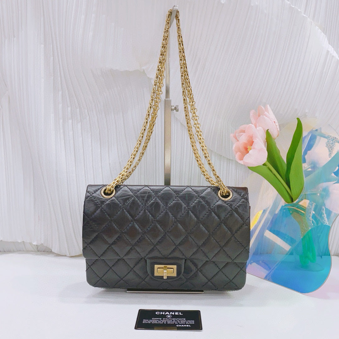 Chanel - 2.55 - Leather - Black
