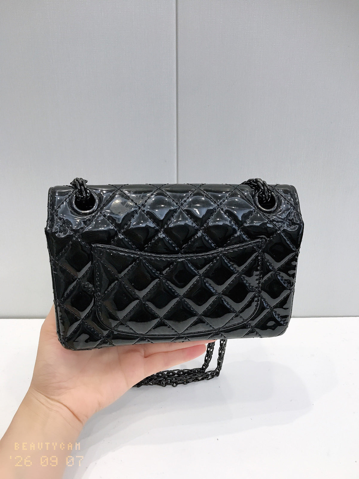 Chanel - 2.55 29 - Patent leather - Black - (small)