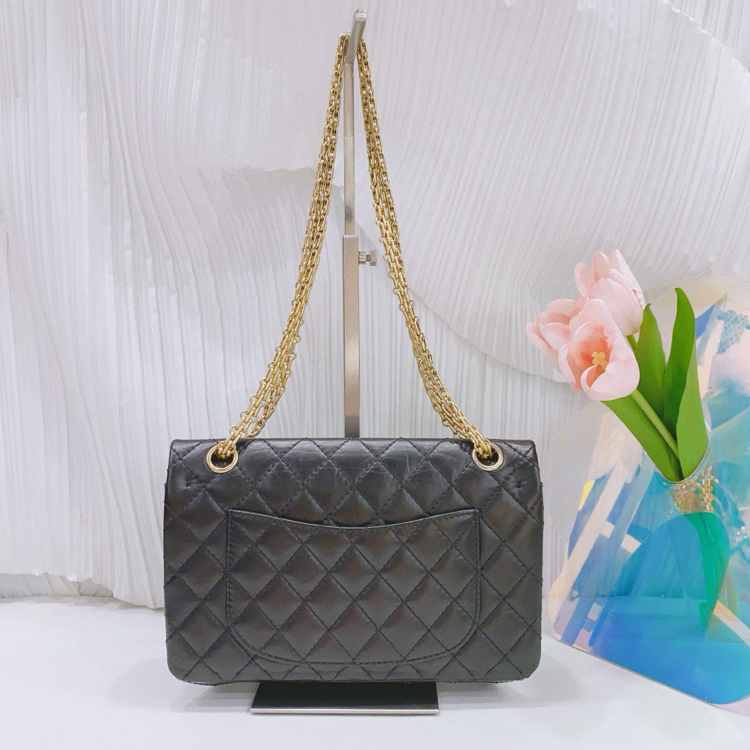 Chanel - 2.55 - Leather - Black