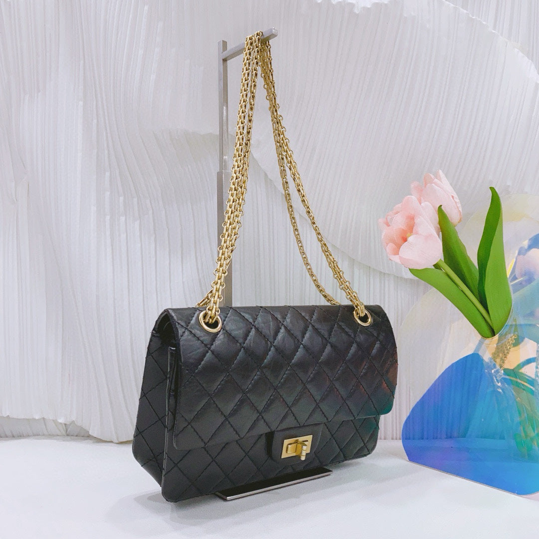 Chanel - 2.55 - Leather - Black