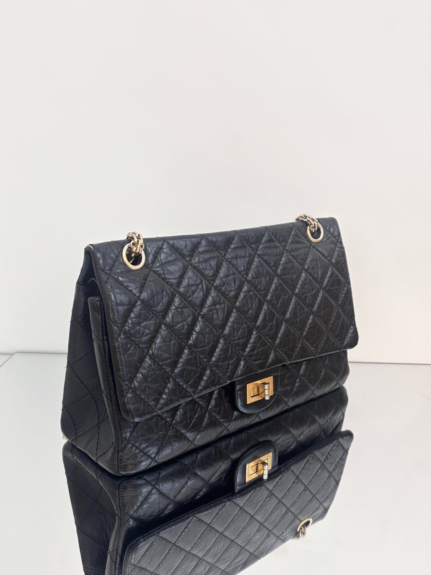 Chanel - 2.55 - Leather - Black