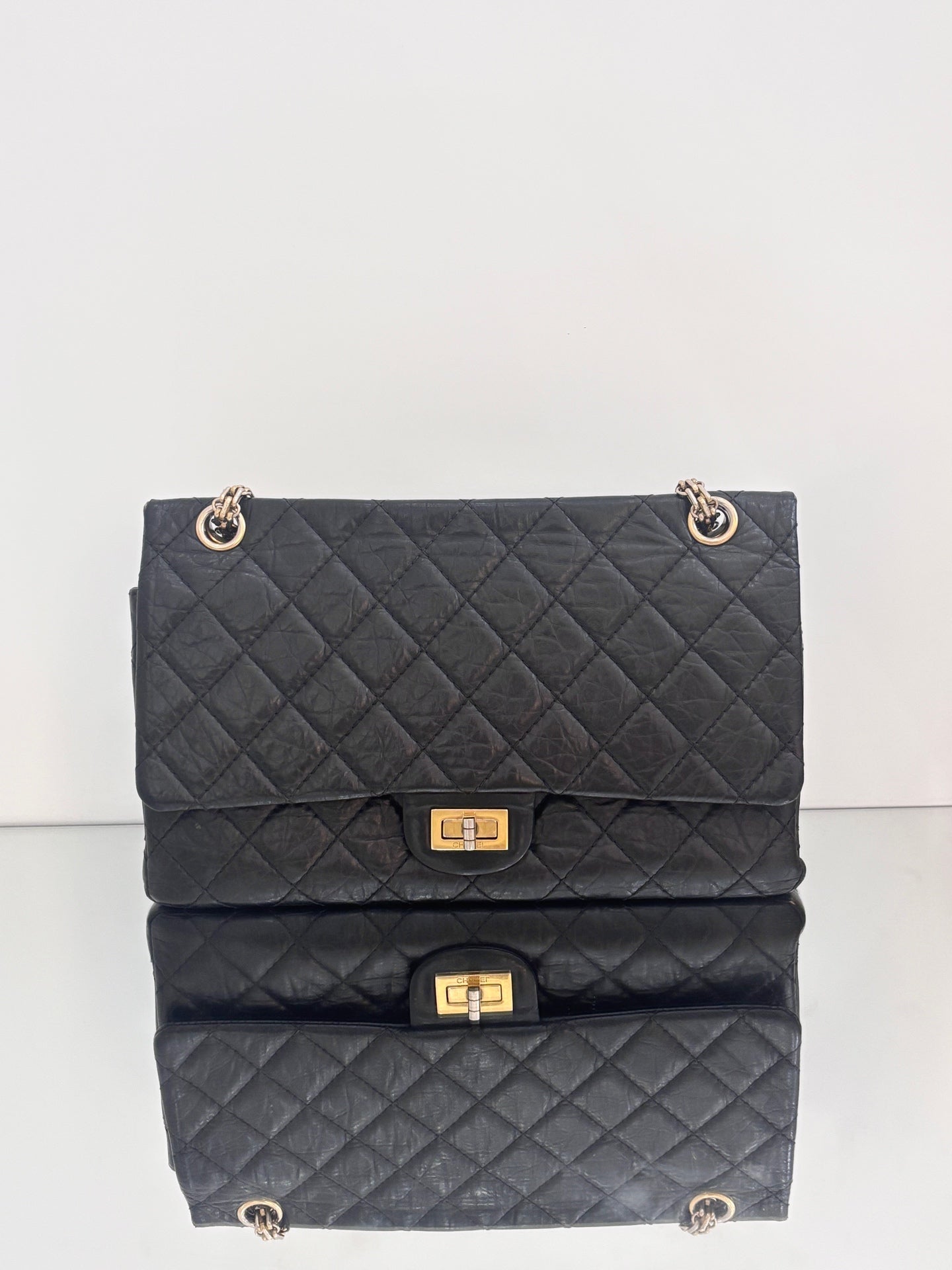 Chanel - 2.55 - Leather - Black