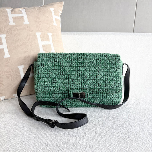 Chanel - 2.55 Airport Bag - Cloth - Green - (Other)