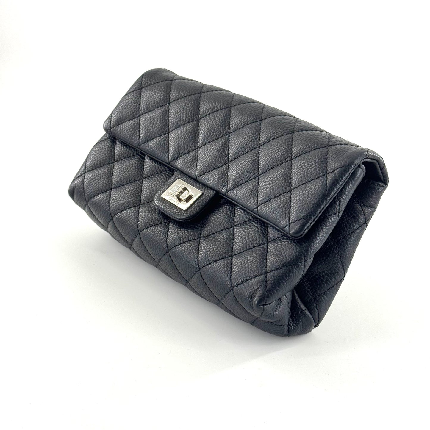 Chanel - 2.55 Belt Bag - Grained calfskin leather - Black - (mini)