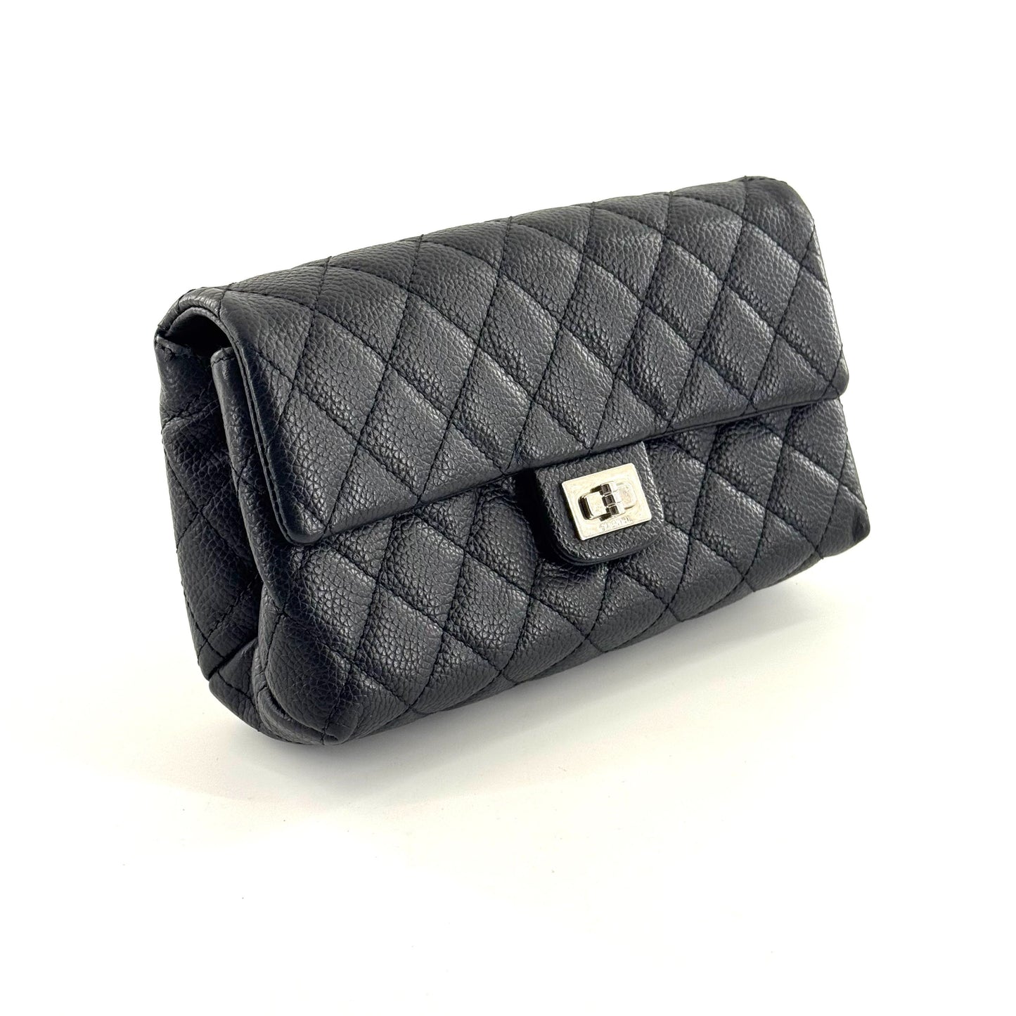 Chanel - 2.55 Belt Bag - Grained calfskin leather - Black - (mini)