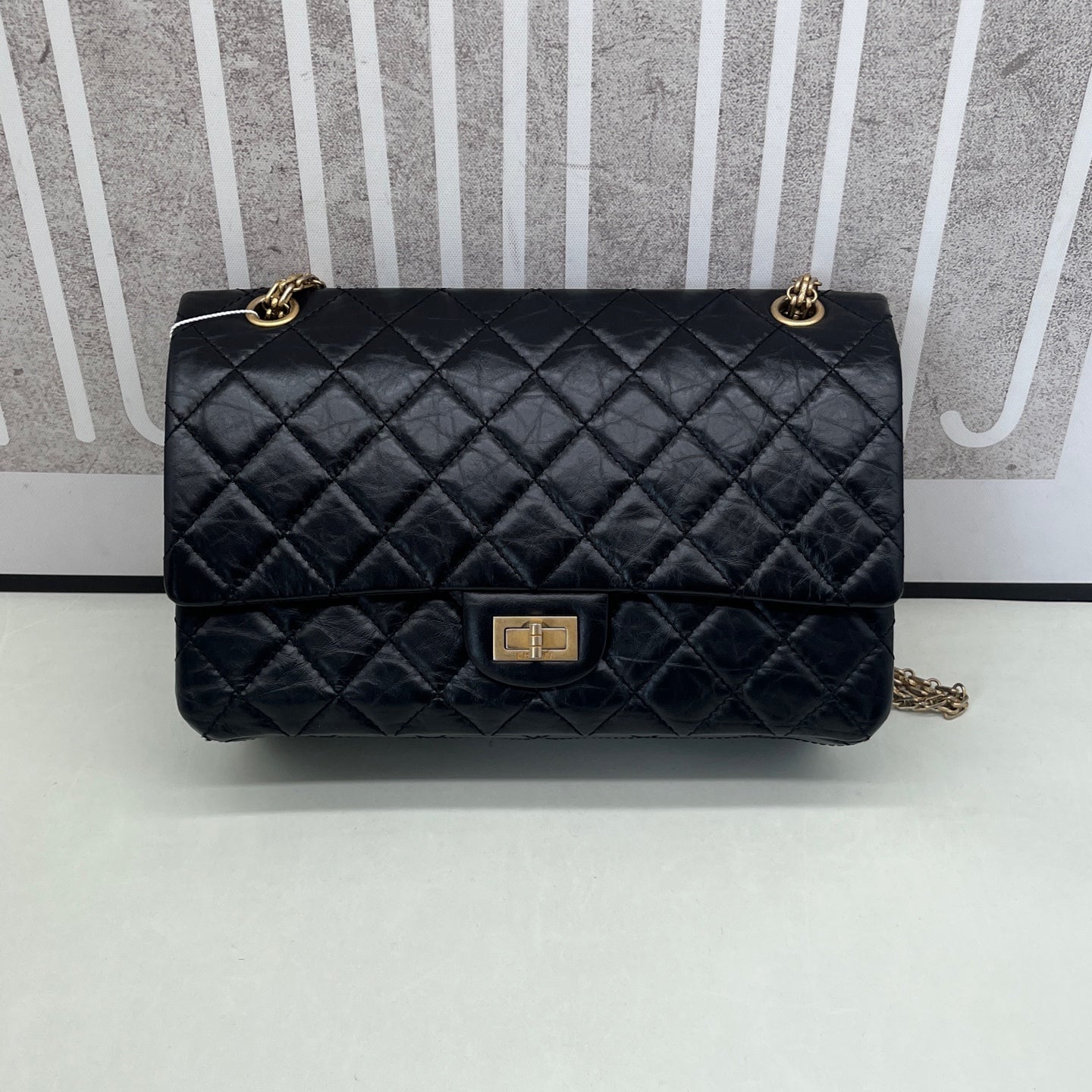 Chanel - 2.55 - Calfskin - Black - (medium)