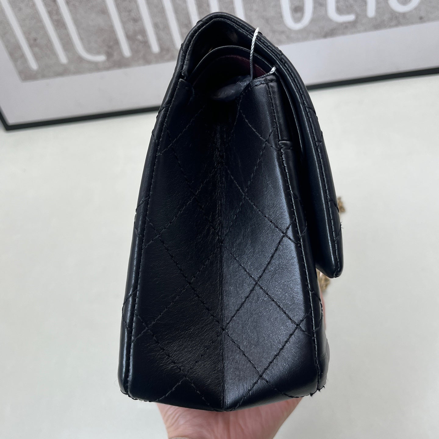 Chanel - 2.55 - Calfskin - Black - (medium)
