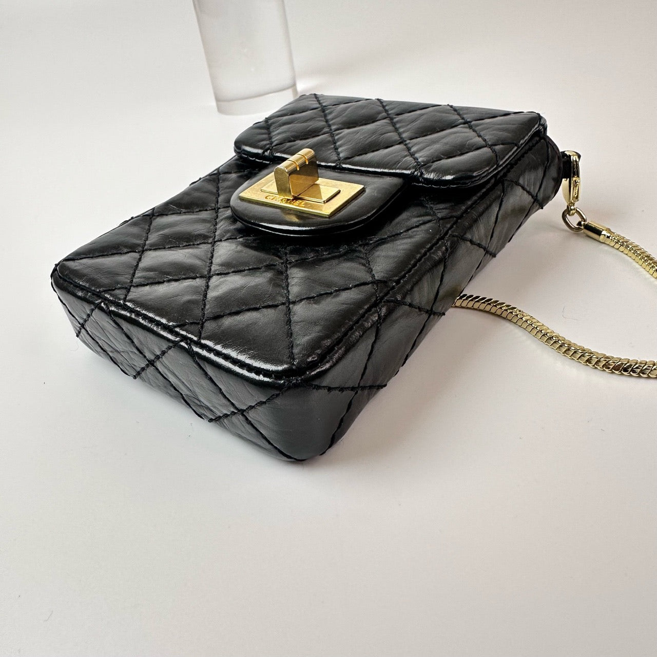 Chanel - 2.55 - Calfskin - Black - (mini)