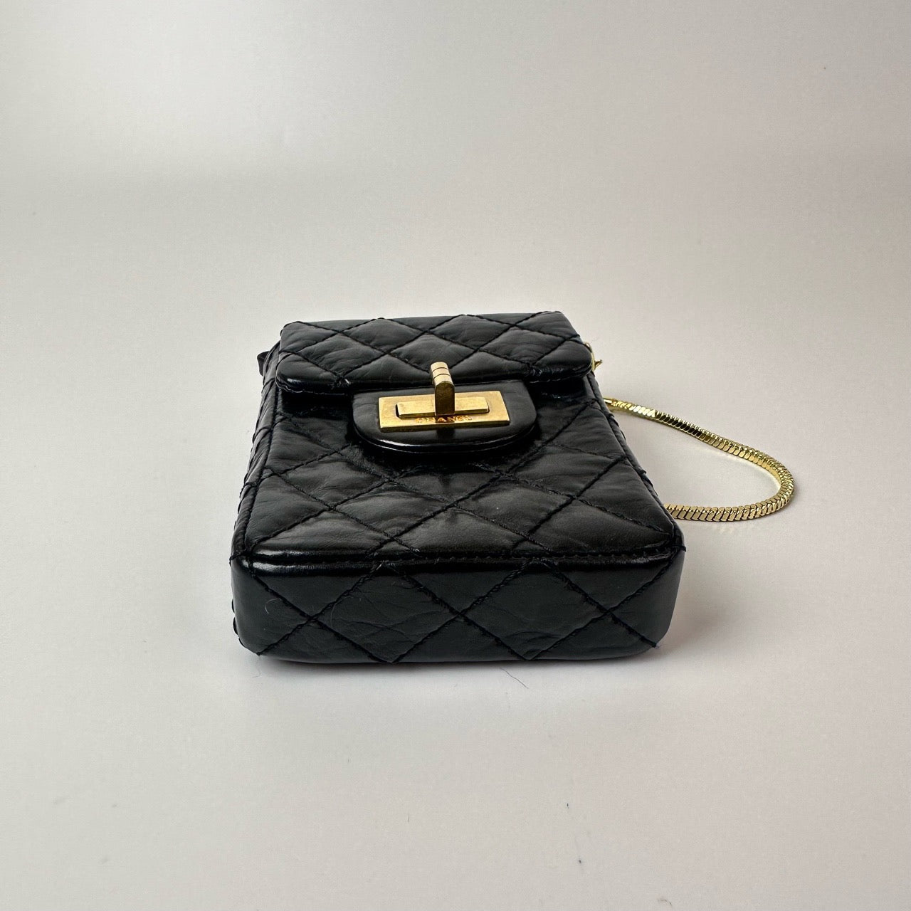 Chanel - 2.55 - Calfskin - Black - (mini)