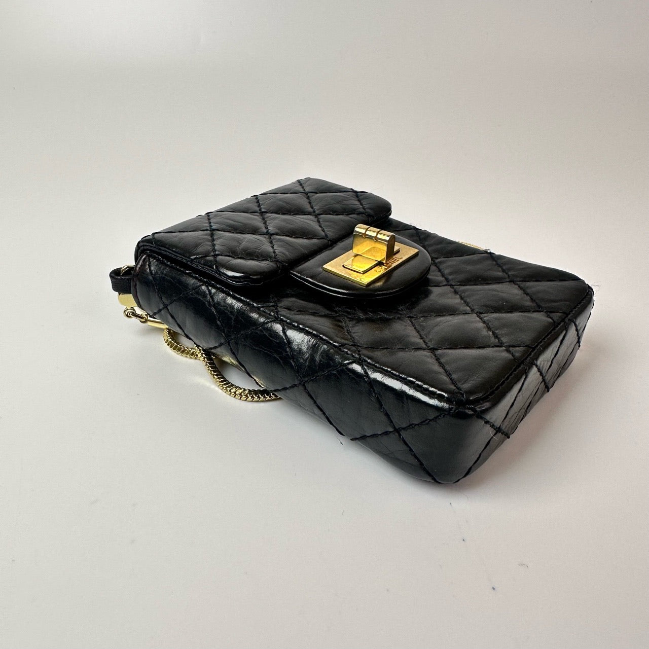 Chanel - 2.55 - Calfskin - Black - (mini)