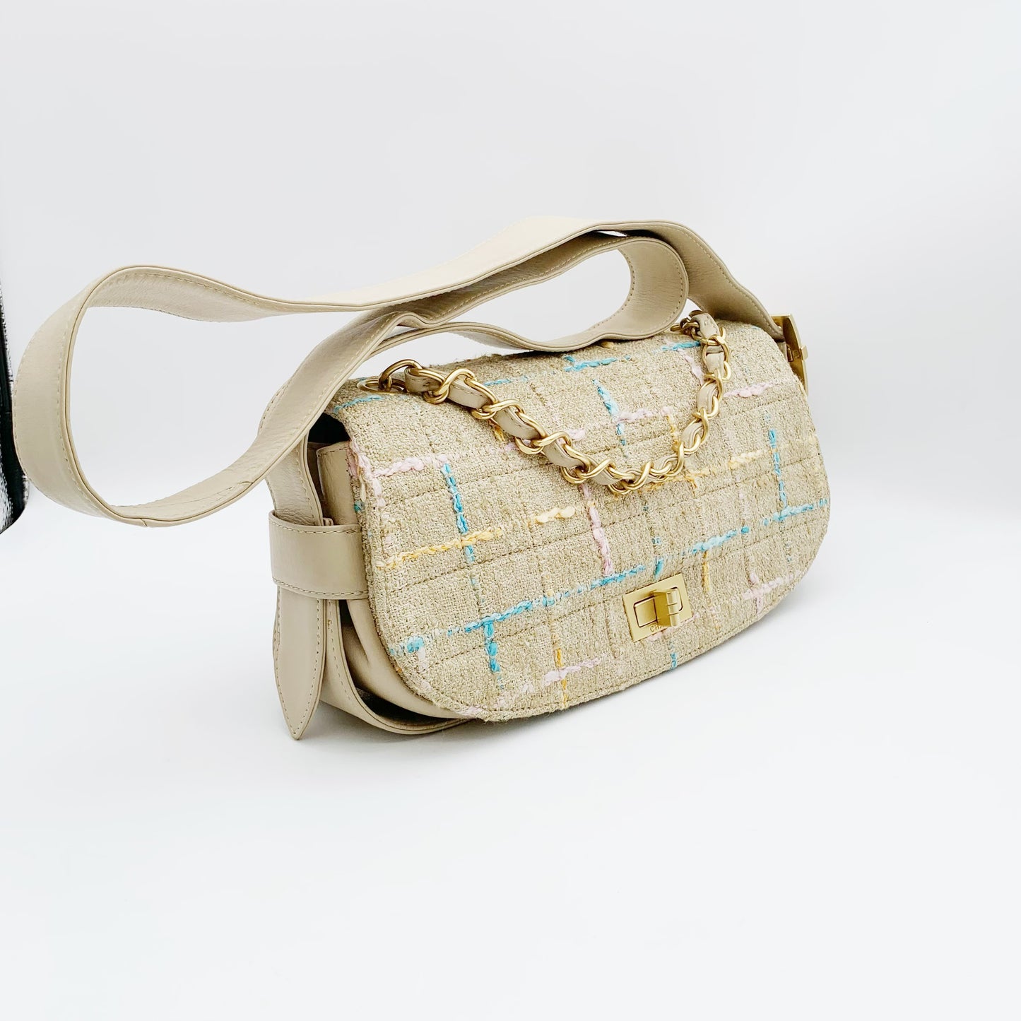Chanel - 2.55 - Cloth - Beige - (Other)