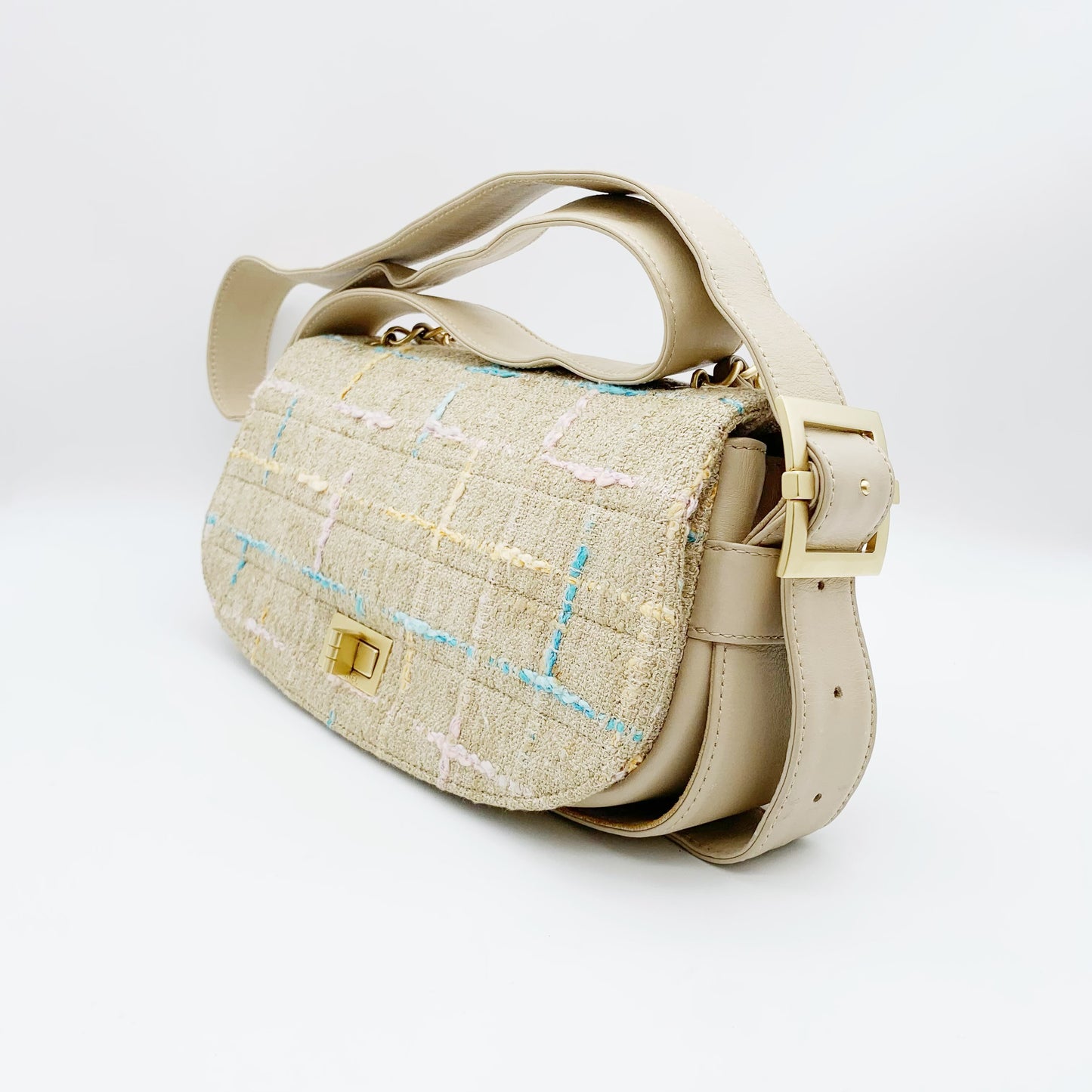 Chanel - 2.55 - Cloth - Beige - (Other)