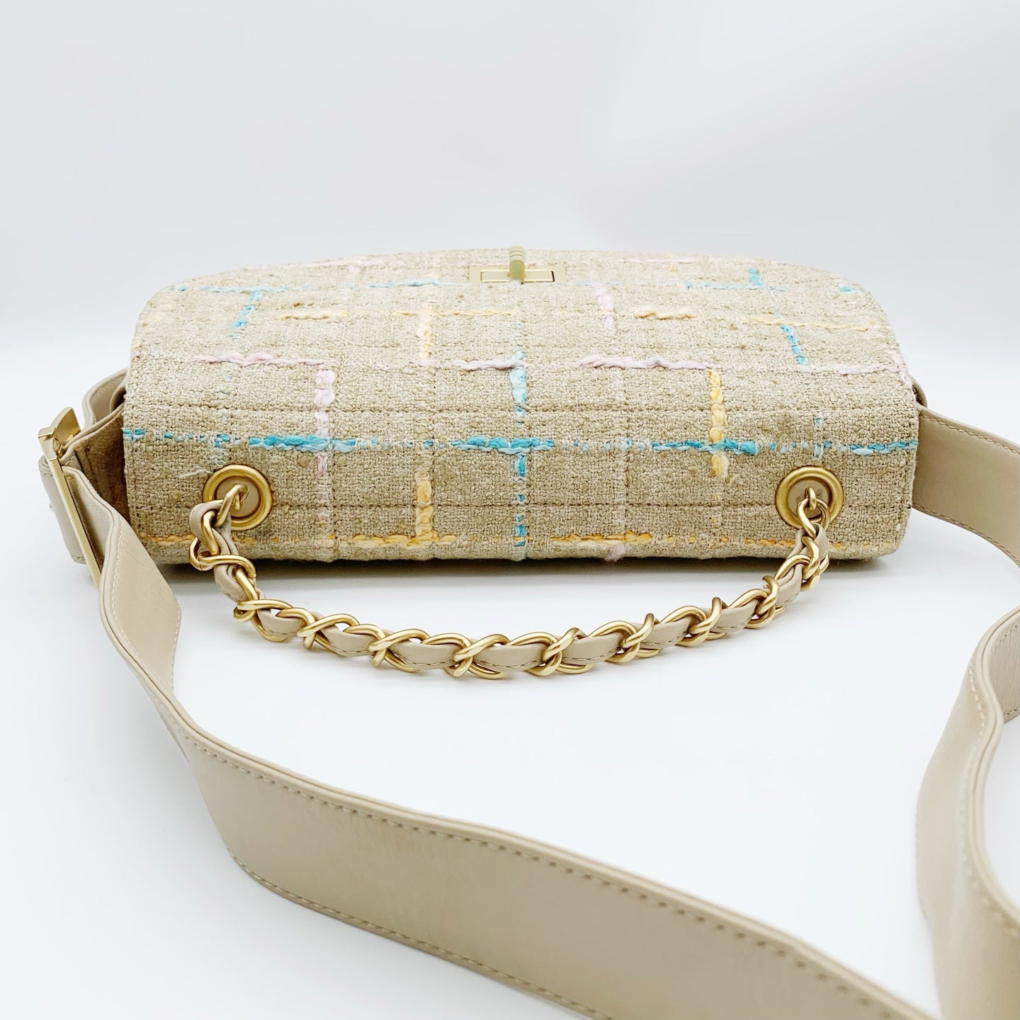 Chanel - 2.55 - Cloth - Beige - (Other)