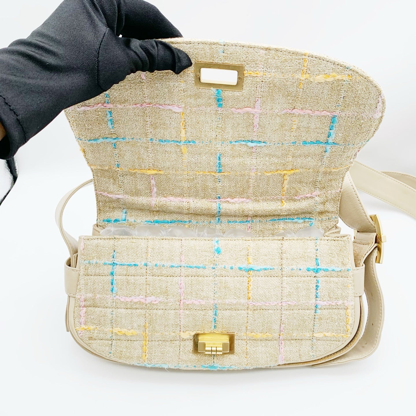 Chanel - 2.55 - Cloth - Beige - (Other)