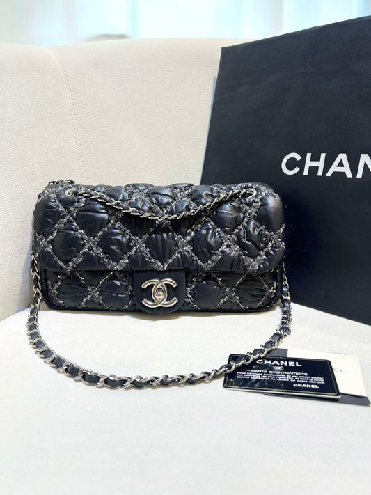 Chanel - 2.55 - Cloth - Black - (medium)
