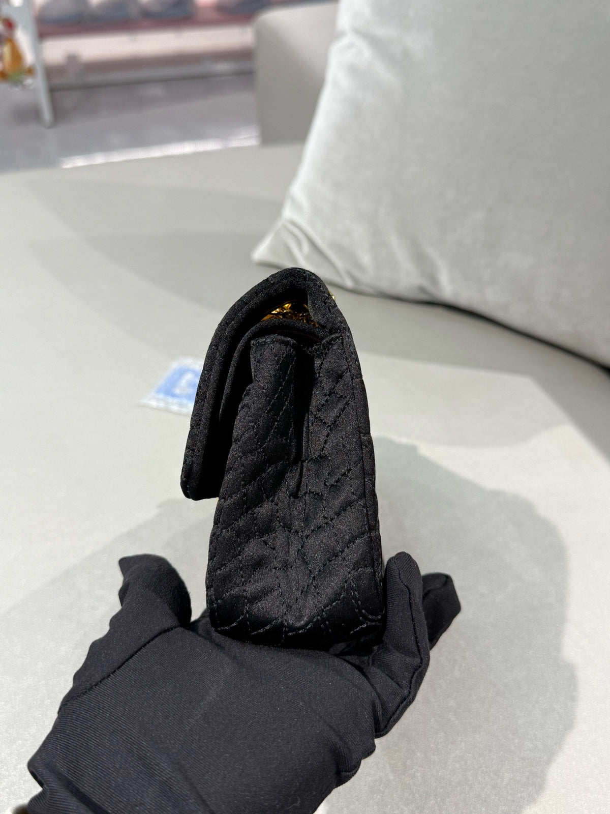 Chanel - 2.55 - Cloth - Black - (small)