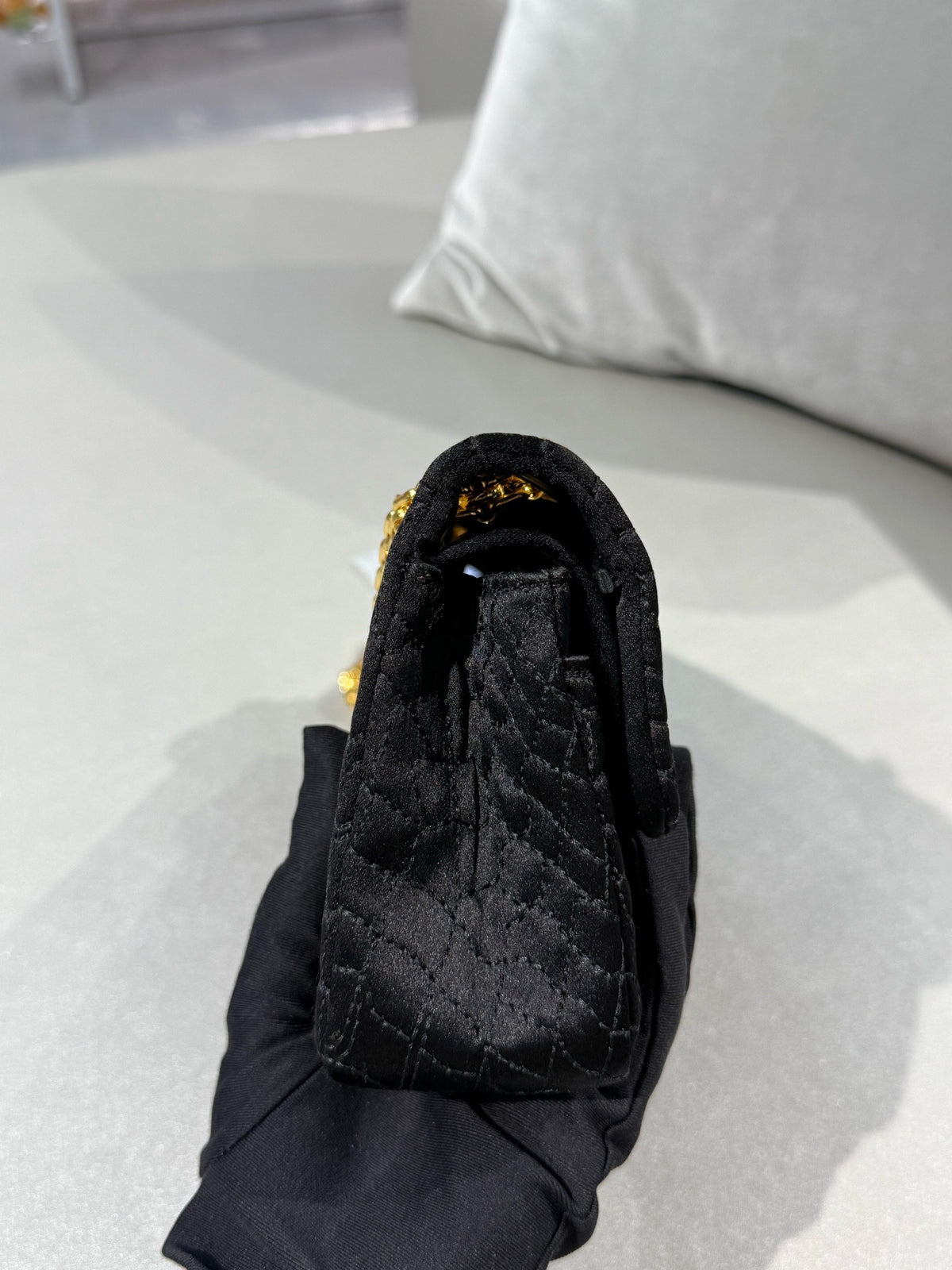 Chanel - 2.55 - Cloth - Black - (small)