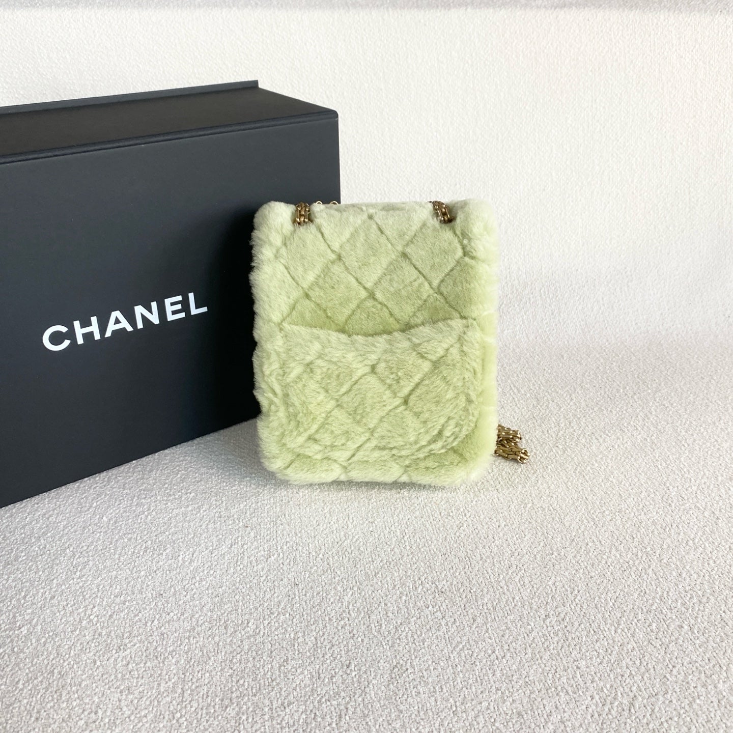 Chanel - 2.55 - Cloth - Green - (mini)