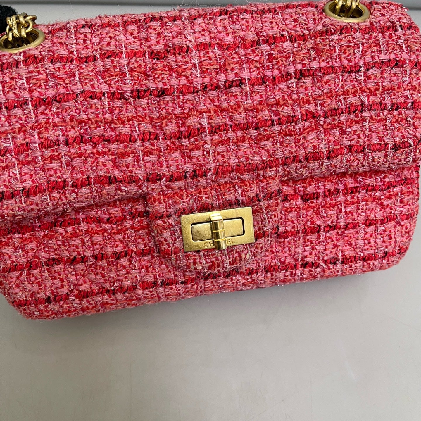 Chanel - 2.55 - Cloth - Pink - (mini)