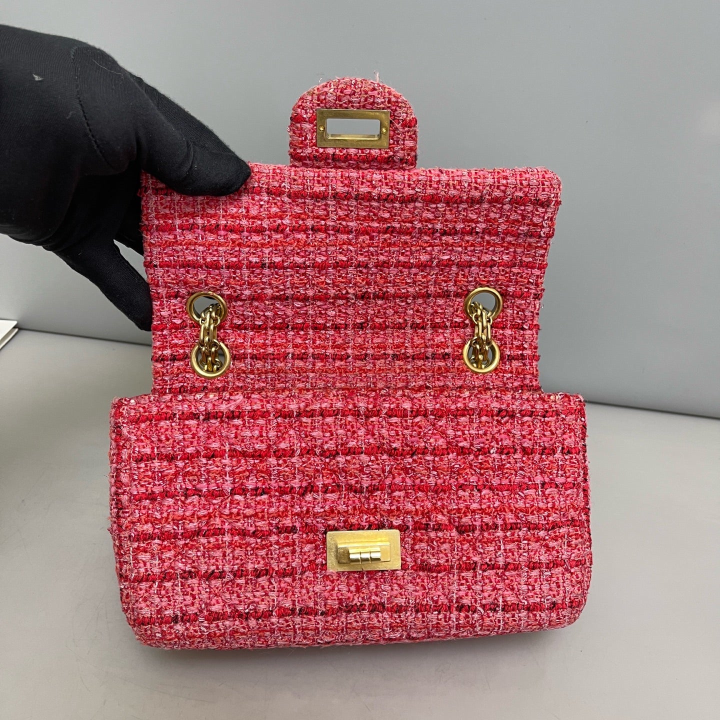 Chanel - 2.55 - Cloth - Pink - (mini)