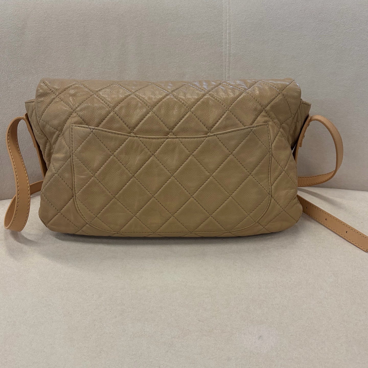 Chanel - 2.55 - Leather - Beige - (large)
